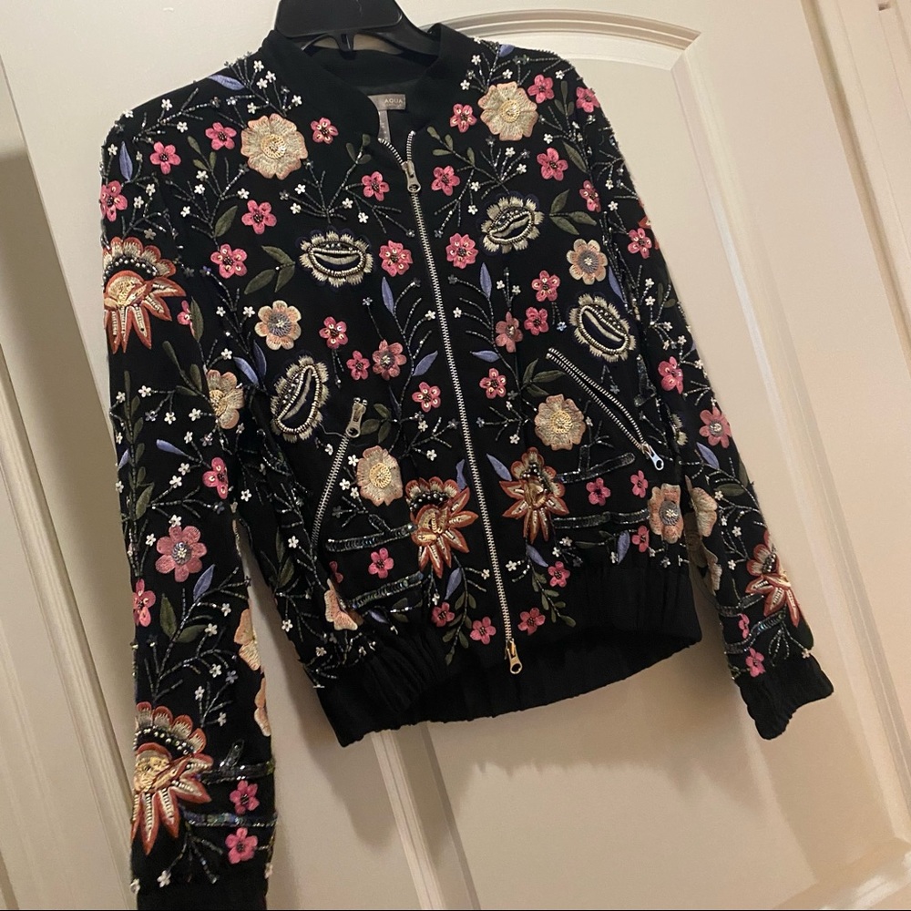 Beautiful Embellished Bomber Jacket Gem